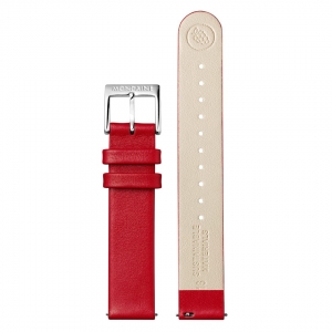 Mondaine Watch Strap Red Vegan Leather