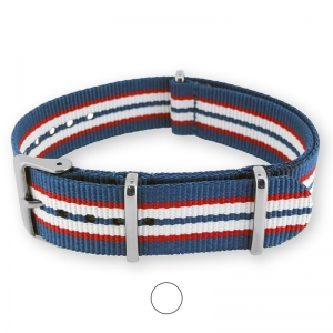 Blue Red White NATO G10 Military Nylon Strap