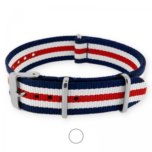 Blue White Red NATO G10 Military Nylon Strap