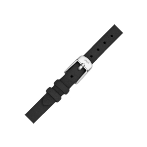 LLarsen / Lars Larsen 08mm Watch Strap Black Calf Skin - Steel Buckle