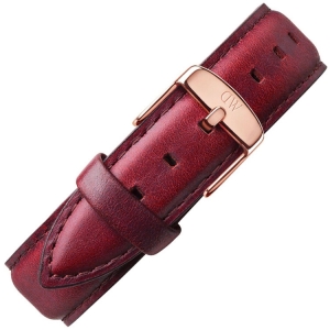 Daniel Wellington 18mm Classic St Mawes Brown Leather Watch Strap Rosegold Buckle