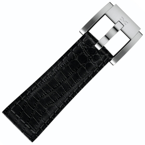 Marc Coblen / TW Steel Watch Strap Black Leather Alligator 22mm