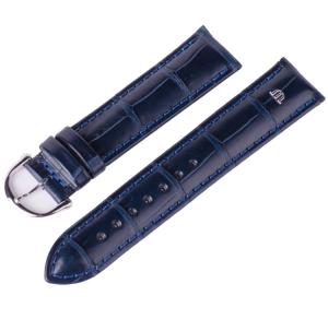 Maurice Lacroix Watch Strap Mississippi Alligator Dark Blue 20mm