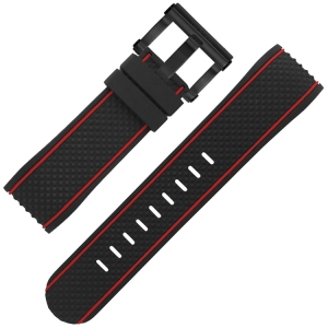 TW Steel Watch Strap TS6 Black Rubber 24mm