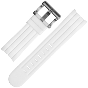 TW Steel Watch Band TW123, TW604 - White Rubber 24mm