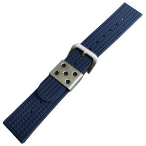 Waffle Strap Rubber Watch Strap Blue