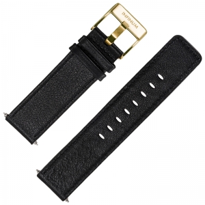 Infinum Firmitudo Watch Strap Saddle Leather Golden Buckle 22mm