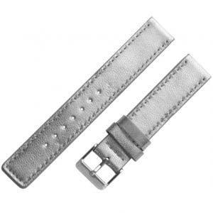 OOZOO Watch Band Silver Leather