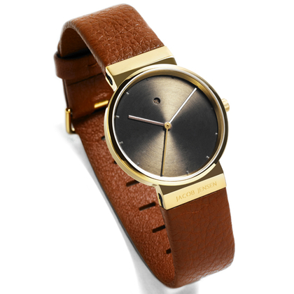 Jacob Jensen Watch Band 854 brown leather 17mm