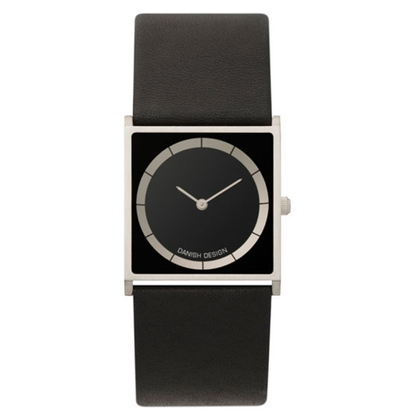 Watch Band Danish Design IV12Q826 IV13Q826 - black leather