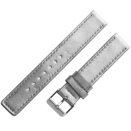OOZOO Watch Band Silver Leather