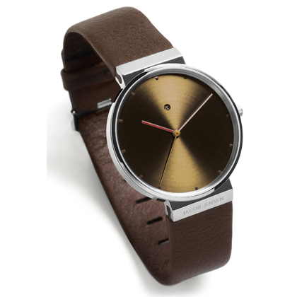 Jacob Jensen Watch Band 843 brown leather 19mm