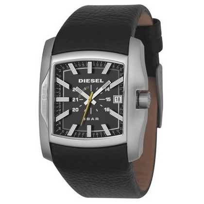 Diesel DZ1178 Watch Strap Black Leather