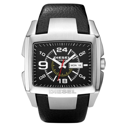 Diesel DZ1215 Watch Strap Black Leather