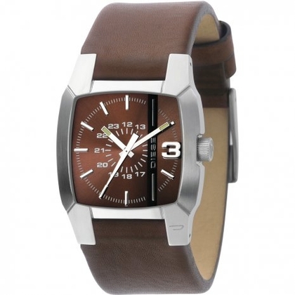 Diesel DZ1090 Watch Strap Brown Leather