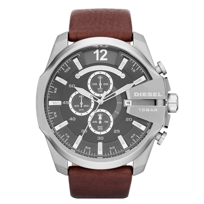 Diesel DZ4290 Watch Strap Brown Leather