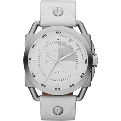 Diesel DZ1577 Watch Strap White Leather