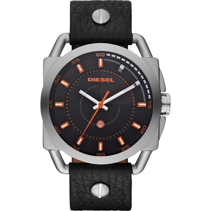 Diesel DZ1578 Watch Strap Black Leather