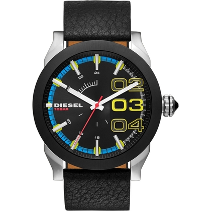 Diesel DZ1677 Watch Strap Black Leather