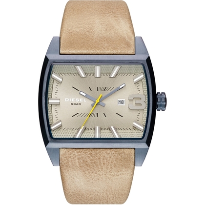 Diesel DZ1703 Watch Strap Beige Leather