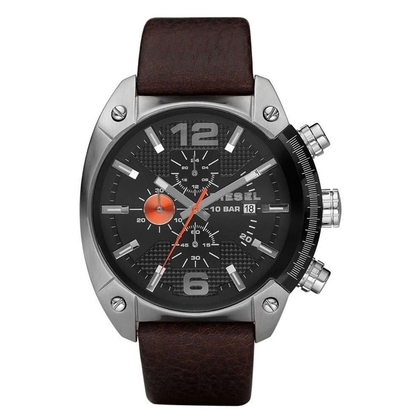 Diesel DZ4204 Watch Strap Brown Leather