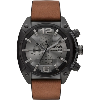 Diesel DZ4317 Watch Strap Brown Leather