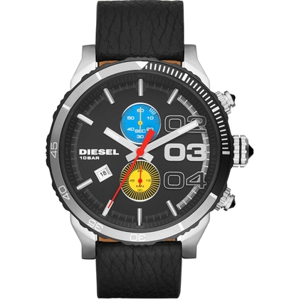 Diesel DZ4331 Watch Strap Black Leather