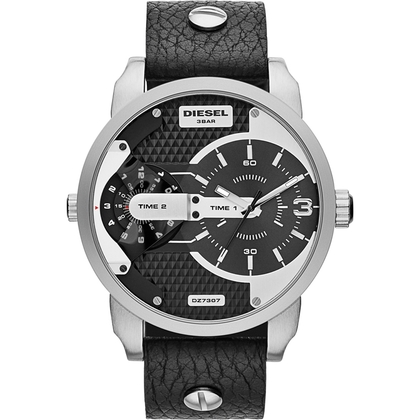Diesel DZ7307 Watch Strap Black Leather