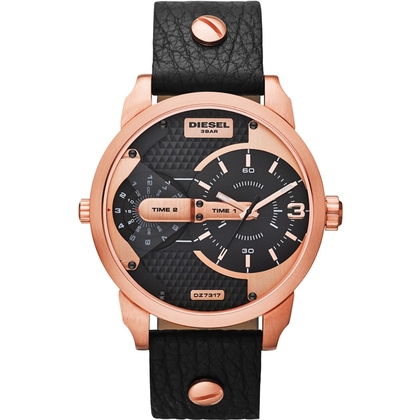 Diesel DZ7317 Watch Strap Black Leather