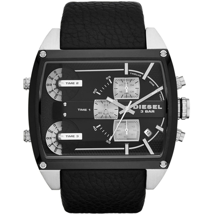 Diesel DZ7326 Watch Strap Black Leather