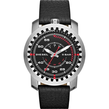 Diesel DZ1750 Watch Strap Black Leather