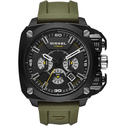 Diesel DZ7369 Watch Strap Green Rubber