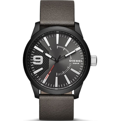 Diesel DZ1776 Watch Strap Grey Leather