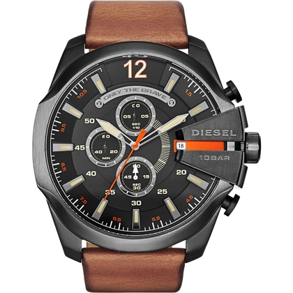Diesel DZ4343 Watch Strap Brown Leather