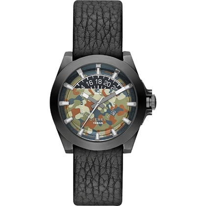 Diesel DZ1700 Watch Strap Black Leather