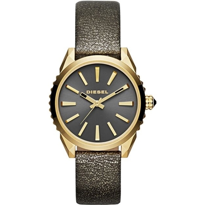 Diesel DZ5476 Watch Strap Gold Leather