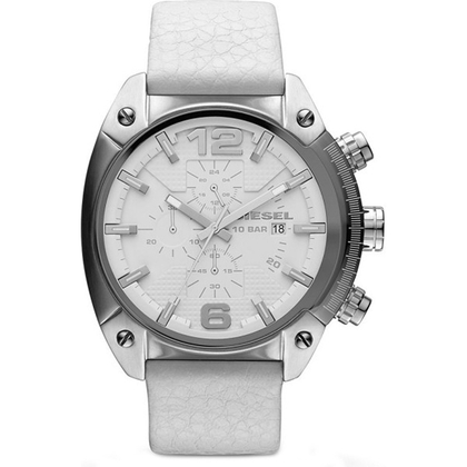 Diesel DZ4315 Watch Strap White Leather