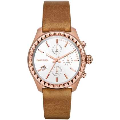 Diesel DZ5488 Watch Strap Brown Leather