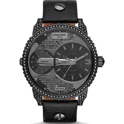 Diesel DZ7328 Watch Strap Black Leather