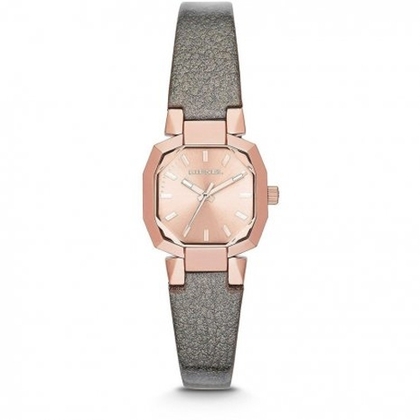 Diesel DZ5398 Watch Strap Grey Leather