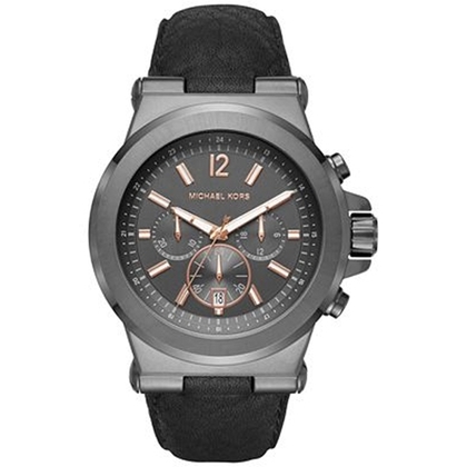 Michael Kors MK8511 Watch Strap Black Leather