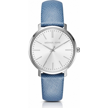 Michael Kors MK2495 Watch Strap Blue Leather