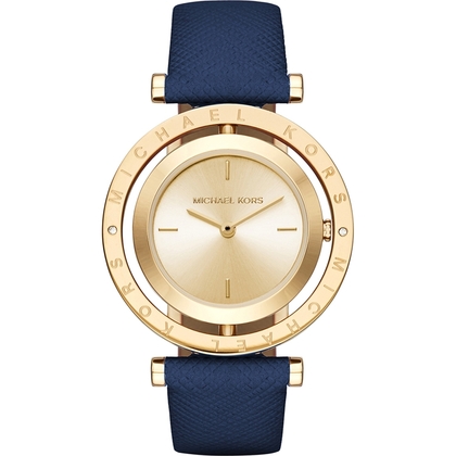 Michael Kors MK2526 Watch Strap Blue Leather