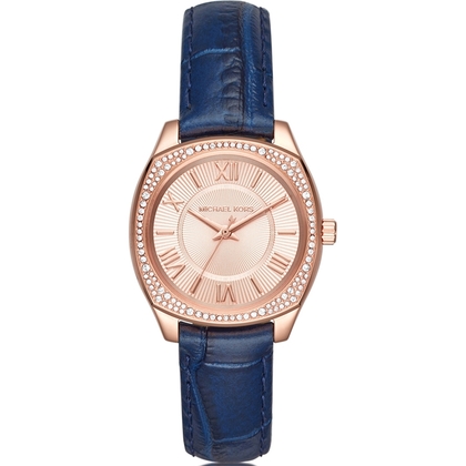 Michael Kors MK2593 Watch Strap Blue Leather