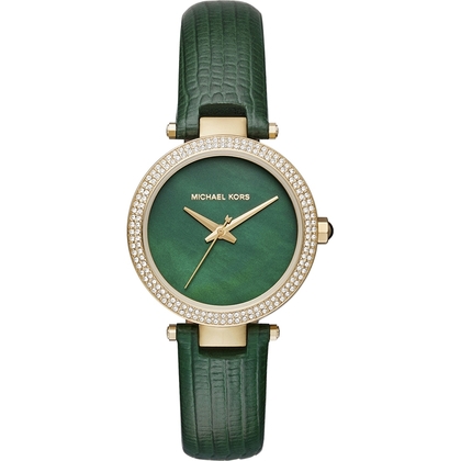 Michael Kors MK2592 Watch Strap Green Leather