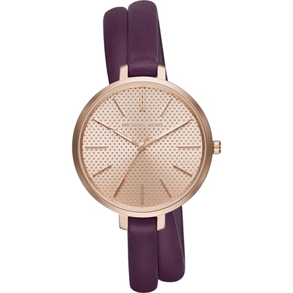 Michael Kors MK2576 Watch Strap Purple Leather