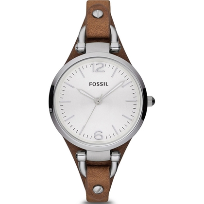 Fossil ES3060 Watch Strap Brown Leather