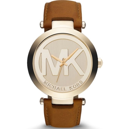 Michael Kors MK2398 Watch Strap Brown Leather