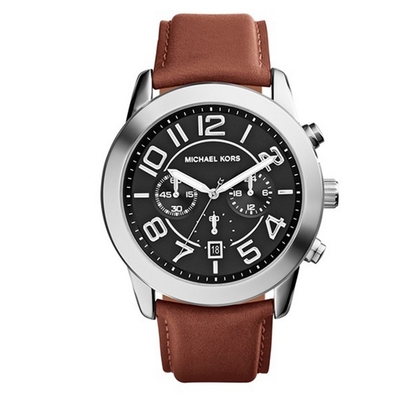 Michael Kors MK8359 Watch Strap Brown Leather