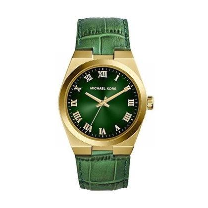 Michael Kors MK2356 Watch Strap Green Leather